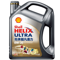 壳牌(Shell)超凡喜力全合成机油 灰壳 Helix Ultra 0W-30 API SN级 4L 汽车润滑油