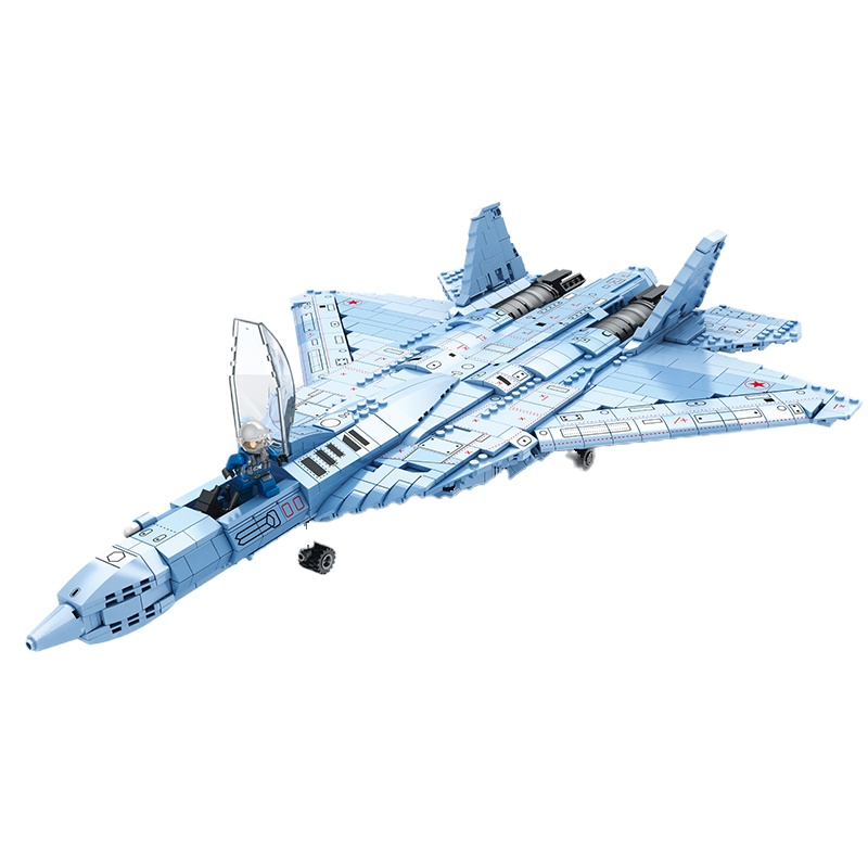 ORSIM奥森 重型战斗机SU-57 儿童益智拼装积木 88016