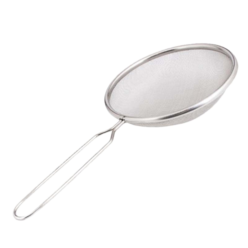 304不锈钢超细密豆浆机过滤网水果汁油渣脂沫漏勺网蛋清分器 10厘米