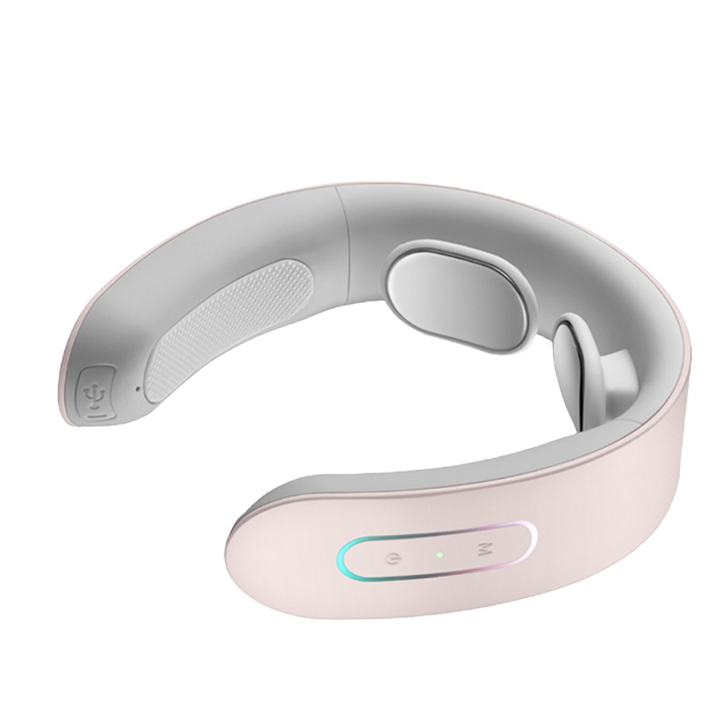 小熊(Bear)颈部按摩仪AMQ-B04U3 充电式智能颈椎按摩器颈部按摩仪护颈仪电动热敷颈椎枕按摩神器