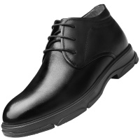 强人商务休闲皮鞋男际华3515头层牛皮系带款男士棉鞋羊毛保暖防寒男鞋