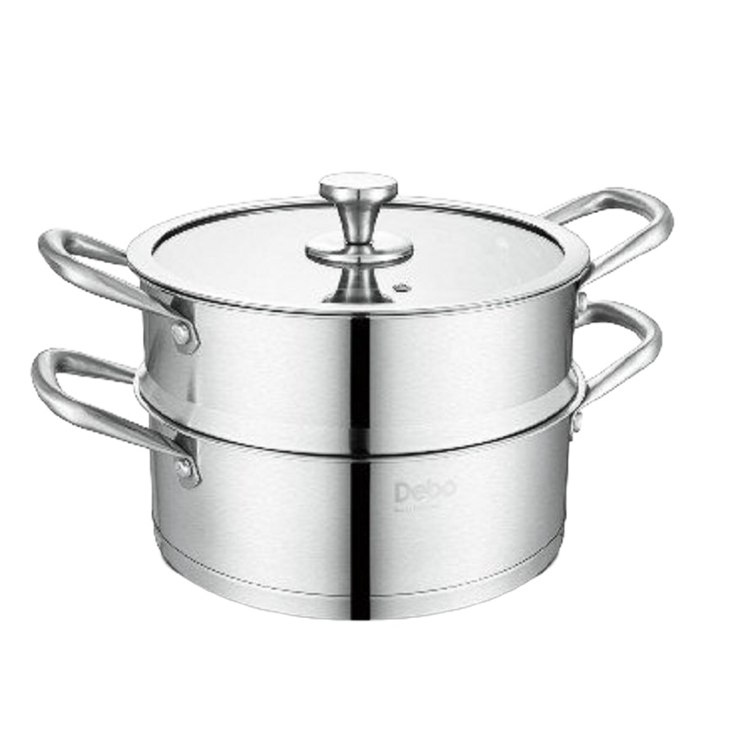 德铂(Debo)海恩堡24cm（不锈钢蒸锅）DEP-375 炖锅 汤锅多用锅 单个装