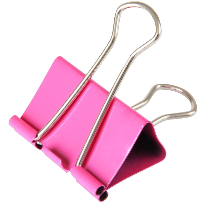 得力(deli) 8582炫彩系列长尾票夹筒装(混)(16只/筒)