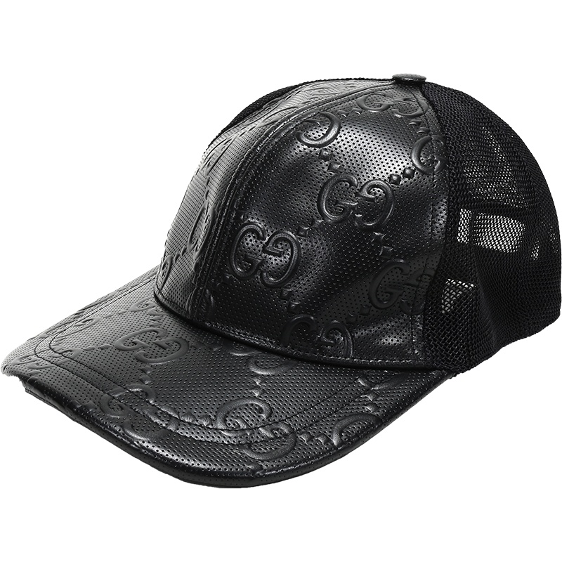 GUCCI 古驰 男士 皮革帽子棒球帽鸭舌帽 627156 4HL03