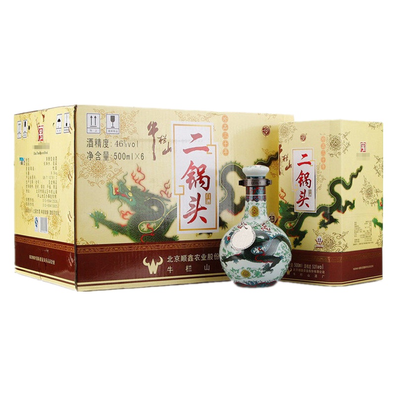 牛栏山二锅头 牛珍品三十年 牛栏山二锅头青龙 珍品30年 46度500ml*6 整箱装 清香型 白酒 送礼用酒