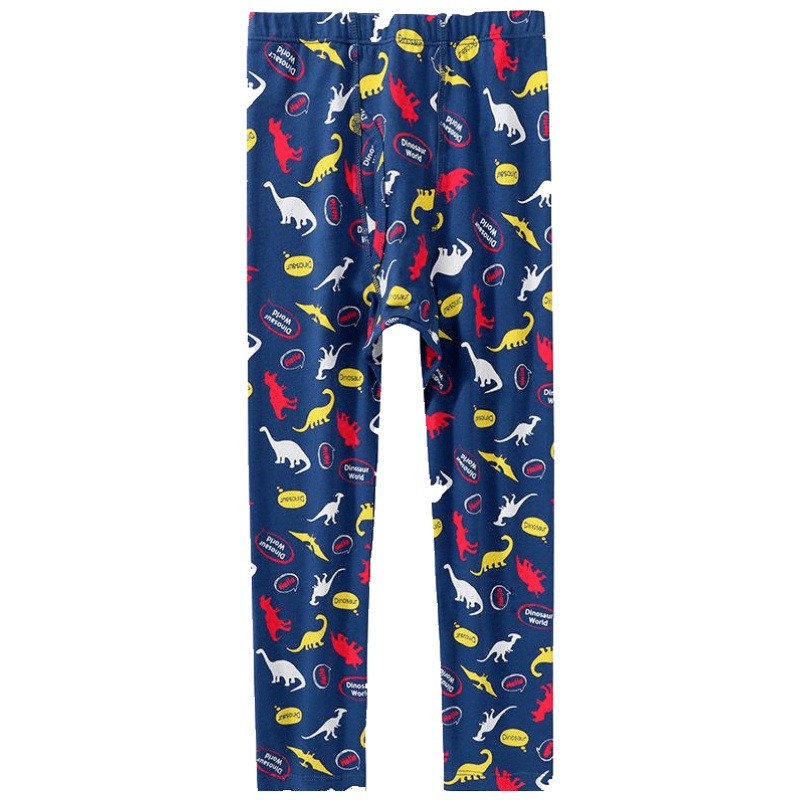 KIDS MAM&DAD[2条装]秋冬儿童中大童秋裤莱卡棉A类宝宝裤子男生睡裤儿童裤子儿童保暖裤