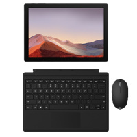 [原装黑(键盘+鼠标)]微软(Microsoft)Surface Pro7+ 第11代英特尔酷睿i5 12.3英寸 二合一平板电脑 笔记本电脑 16G+256G 亮铂金