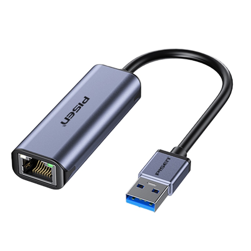 品胜USB3.0千兆有线网线连接头适用苹果Mac华为小米macbookpro笔记本电脑外接RJ45网口转换器switch