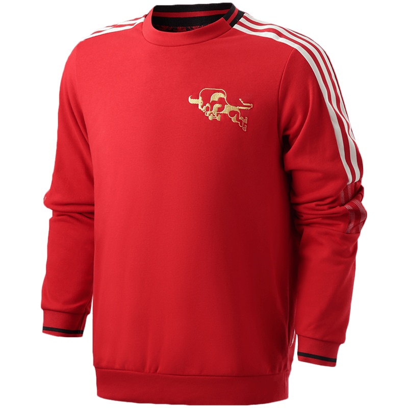 【自营】阿迪达斯男服卫衣新年款曼联足球训练休闲运动服GK9440