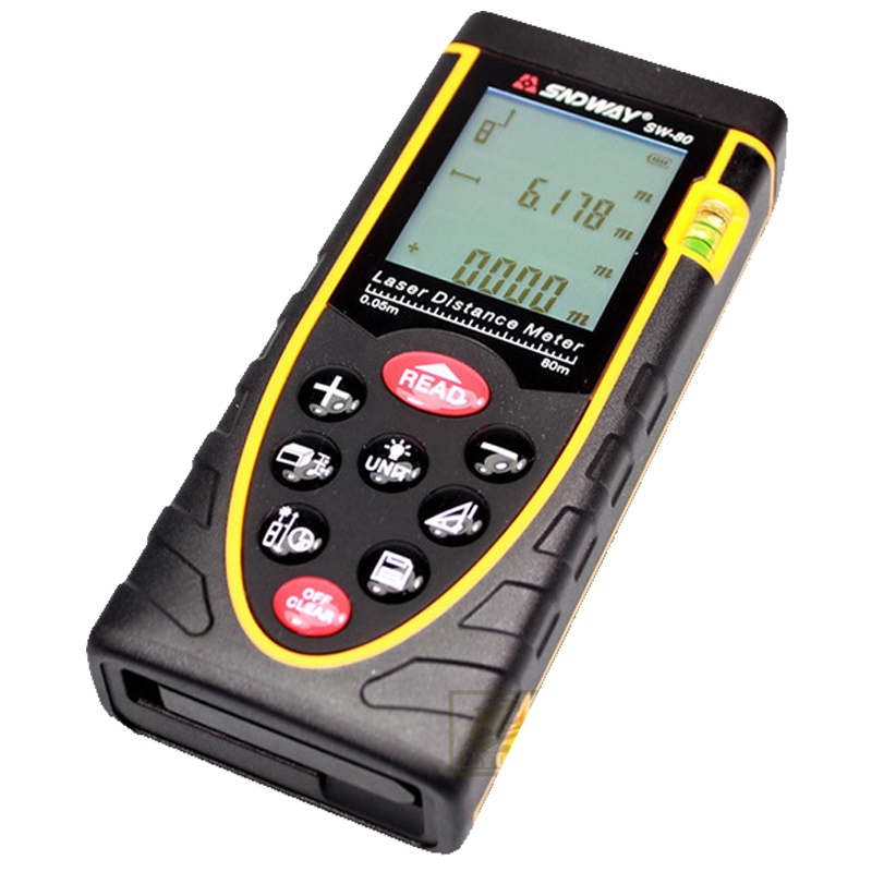 自由虎ZIYOUHU 新款激光测距仪红外线测量仪 量房仪器电子尺40/60/80/100米