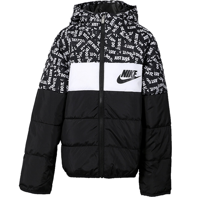 耐克儿童（NIKE）运动户外男女大童舒适保暖时尚防风棉服夹克外套84411PJ433