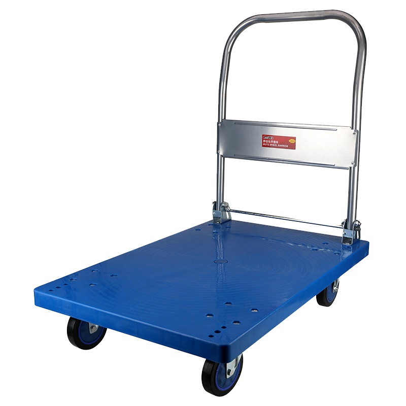 赛拓( SANTO) 折叠手推车平板车小推车物流搬运车 商务静音60*90mm 承重600斤2178 工具车