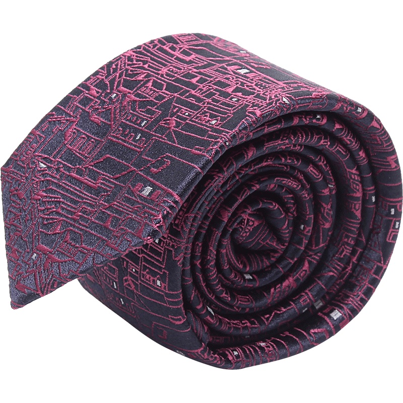 Z Zegna 杰尼亚 男士聚酯纤维/丝绸领带 Z5C35 1SV