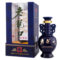 老龙口白酒蓝宝石45度500ml单瓶装浓香型酒礼盒送礼中华老字号
