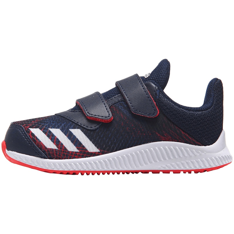 阿迪达斯童鞋男童春季婴童鞋宝宝鞋女魔术贴儿童运动鞋 CQ0174学院藏青蓝+红+亮白