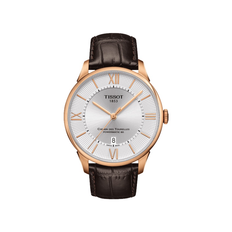 天梭(TISSOT)杜鲁尔系列自动机械时尚商务休闲皮带男士手表T099.407.36.038.00