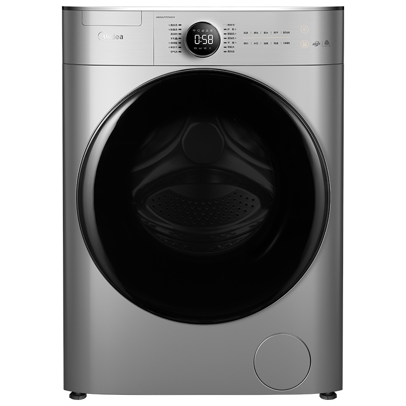美的(Midea)洗衣机滚筒洗烘一体全自动直驱 10kg公斤京品家用大容量变频真丝柔洗空气洗初见系列717洗烘