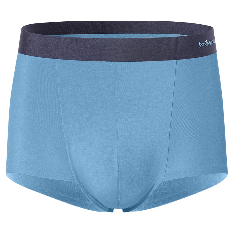 猫人石墨烯抗菌男士内裤夏季薄款潮流平角裤冰丝无痕莫代尔四角裤