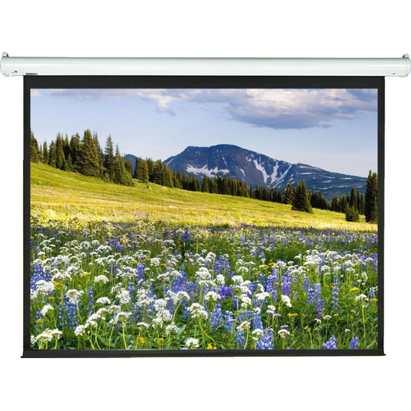 经科JK投影幕布YY1 MK2 96寸1:1电动遥控白塑幕投影机投影仪幕布