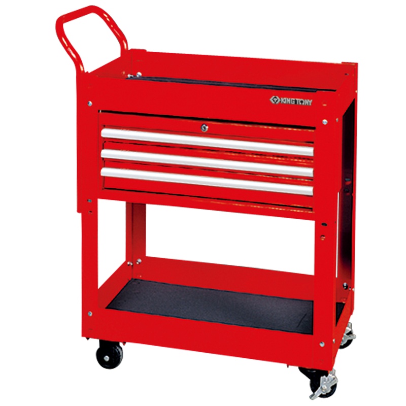 藍帶 移动式三抽工具车 87441-3B