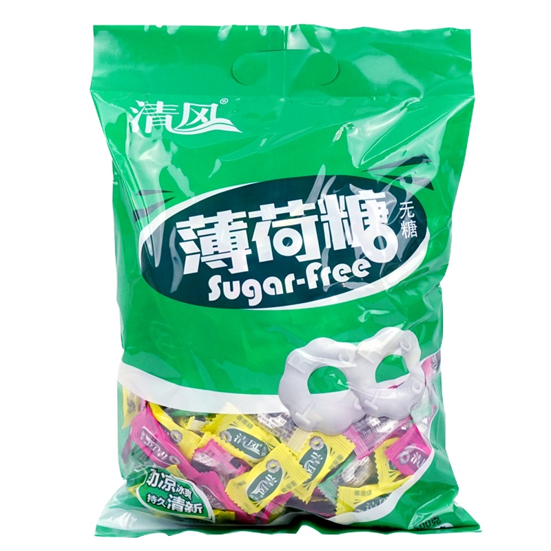 清风 无糖薄荷糖 500g