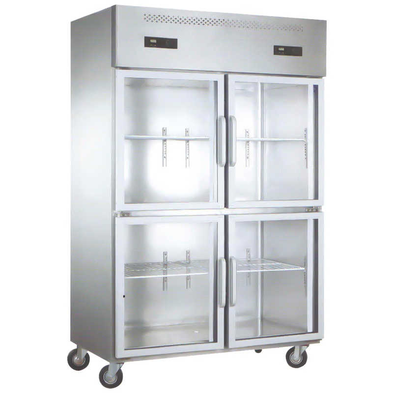 迈玮MW 四门玻璃冰柜 商用冰柜立式四门冰箱冰柜商用 冷藏保鲜厨房展示柜