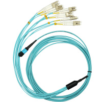 辉宏时代MPO-MPO 12芯 万兆多模OM3光纤跳线40G模块光纤连接线1米