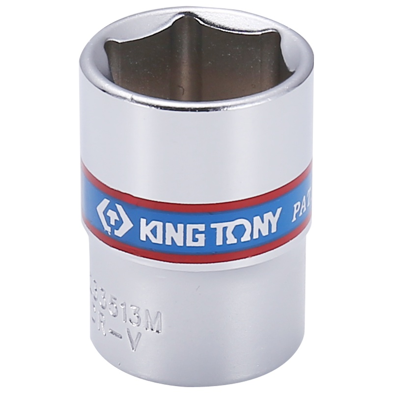 藍帶 1/4"DR.手动标准六角套筒 233513M