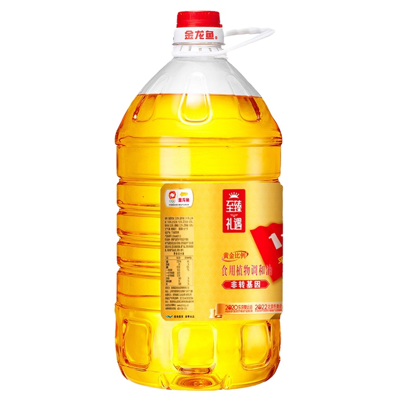 金龙鱼 至臻礼遇 黄金比例 食用植物调和油5L