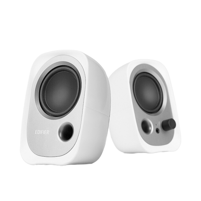 Edifier/漫步者 R12U 台式电脑音箱低音炮家用2.0声道迷你笔记本小音响USB 白色