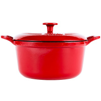 德国菲仕乐Fissler Calen食色系列20cm铸铁珐琅锅汤锅红色