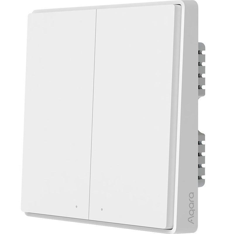 绿米Aqara智能开关D1零火双键家居遥控homekit接入米家App开关墙壁灯控制面板