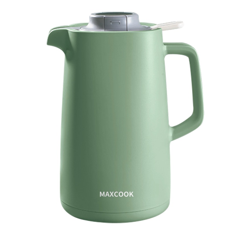 美厨(MAXCOOK)保温水壶 智能显温家用保温瓶 大容量热开水瓶暖壶暖瓶玻璃内胆咖啡杯壶 1.5L