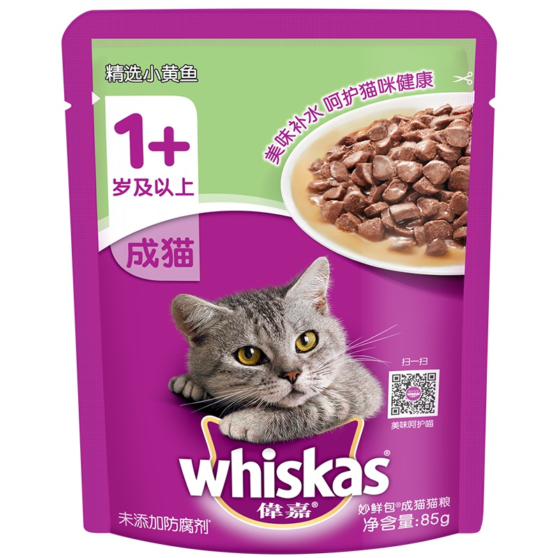 伟嘉妙鲜包 成猫小黄鱼味85g/袋
