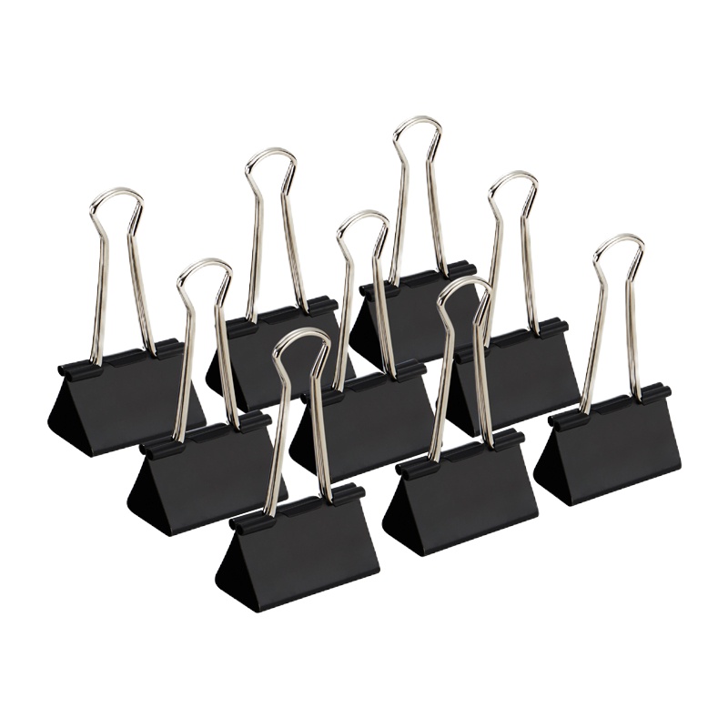 晨光 ABS92733长尾票夹燕尾夹 24只/筒 黑色