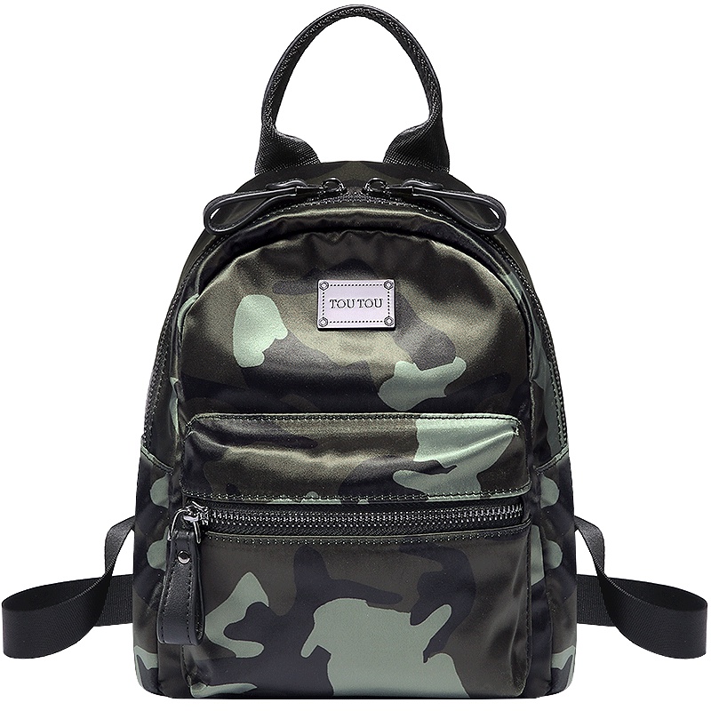 2019迷你双肩包韩版迷彩撞色个性时尚小背包小包包女潮