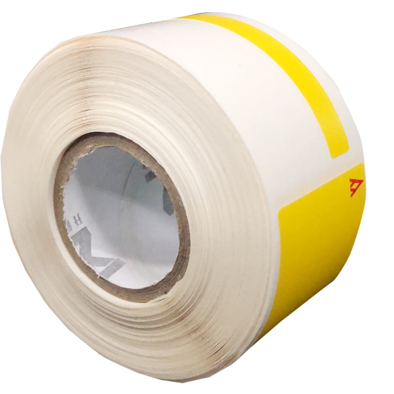 开仰(KAIYANG)P-50Y-TT-SC 不干胶标签纸/F型尾纤标签45mm*30mm+50mm/150片/卷 黄底