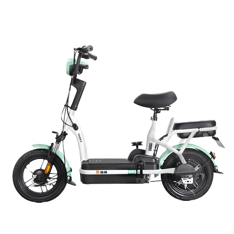 雅迪(yadea)新款电动车小钢炮清新靓丽迷你电动自行车透镜LED大灯 小钢炮牛油果绿