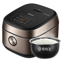 美的(Midea) 电饭煲4L/4升智能预约家用多功能IH大火力电磁加热不溢锅精铁釜内胆不粘锅MB-FB40P501