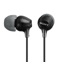 索尼(SONY) MDR-EX15AP 耳机入耳式重低音手机耳麦有线控通话电脑通用耳塞 黑色