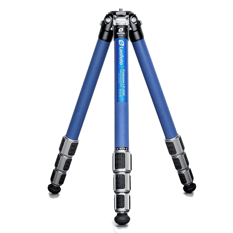 Leofoto徕图 LP海王防沙支架 微单单反防尘碳纤维蓝色无中轴三脚架 LP-324C+LH-40R