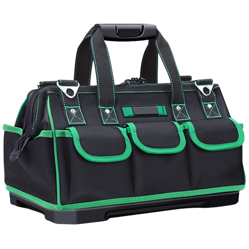 电工专用工具包男多功能维修安装帆布超大号古达加厚收纳袋小便携 18寸旗舰塑胶底+零件盒