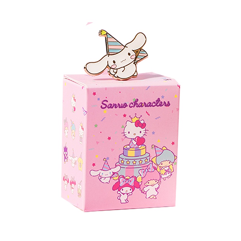 名创优品(miniso) Sanrio Characters派对系列盲盒徽章服饰趣味配件创意玩偶