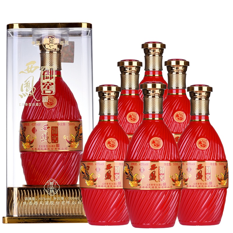 西凤 御窖酒(醇品级)白酒52度 整箱装500ml*6瓶浓香型