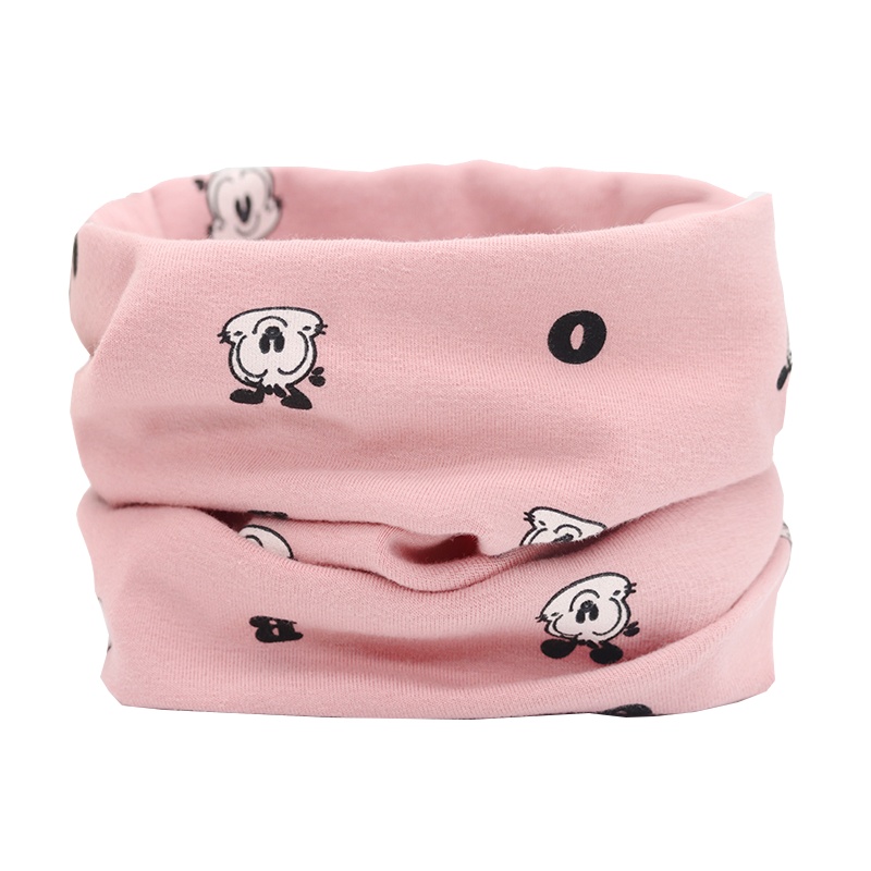 巴布豆配饰儿童围巾防风保暖女童男宝宝春秋薄款秋冬纯棉围脖婴幼儿套头脖套