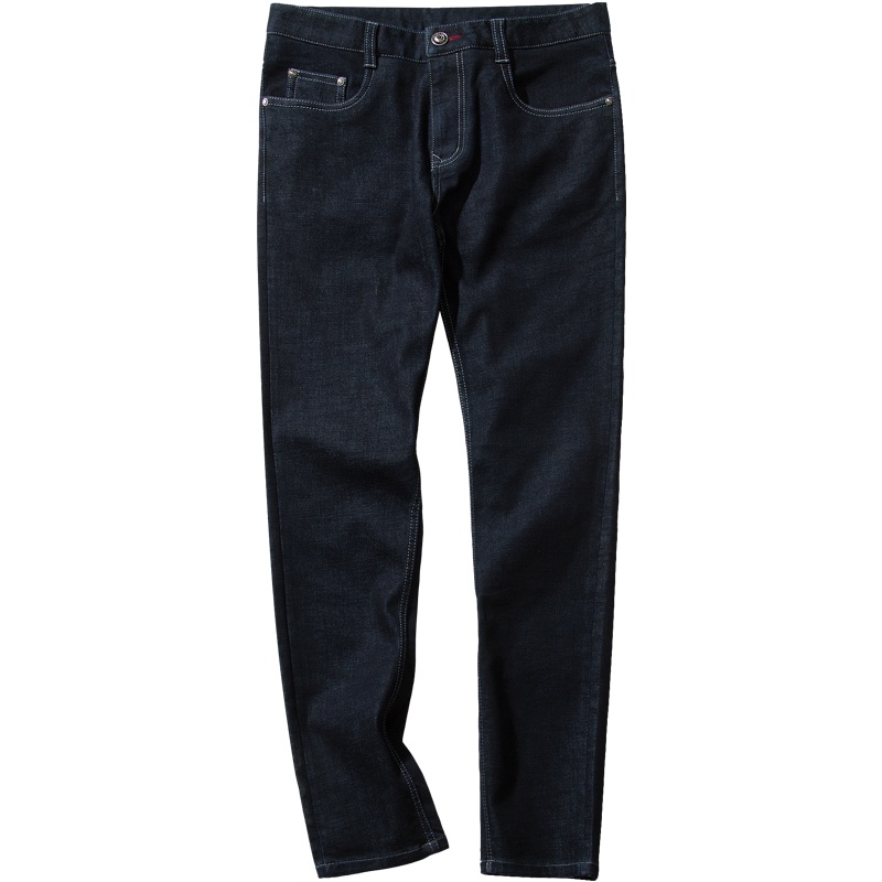 千纸鹤新款牛仔裤男秋冬潮韩版简约直筒裤青年潮流休闲长裤80073