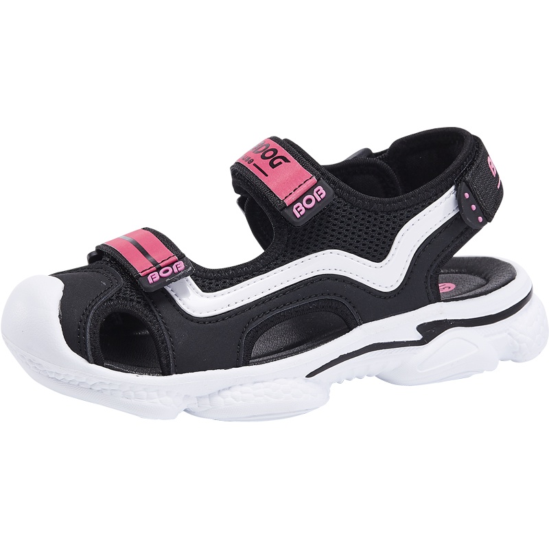 BOBDOG HOUSE巴布豆童鞋儿童凉鞋2019夏季男童女童中大童软底沙滩鞋M9214