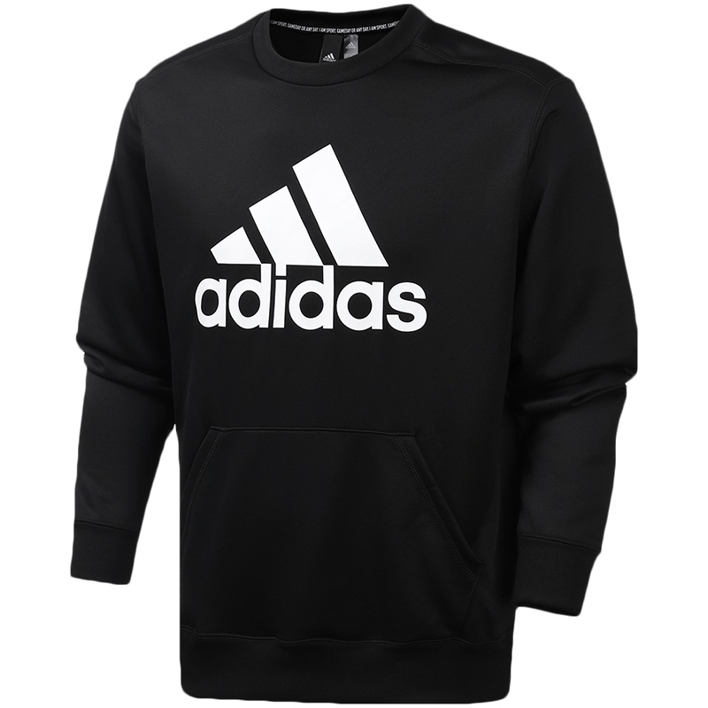 阿迪达斯男服卫衣圆领跑步运动健身休闲套头衫FM5341