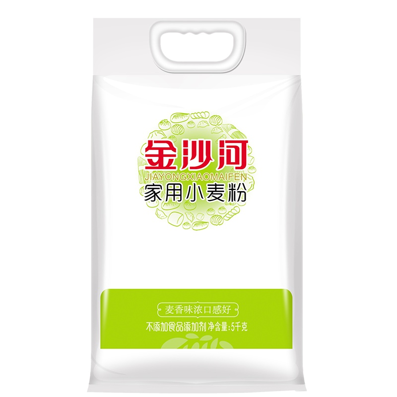 金沙河家用小麦粉 面粉 包子馒头饺子面粉 面条粉5kg