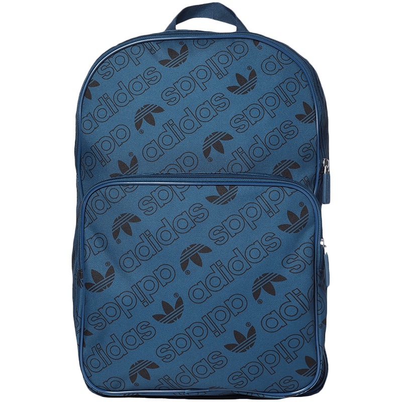 adidas男女双肩包背包书包休闲运动配件DU1980 DU1980靛青+灰+白